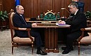 Meeting with Stavropol Territory Governor Vladimir Vladimirov.