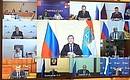 Участники заседания Российского организационного комитета «Победа» (в режиме видеоконференции).