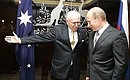 With Australian Prime Minister John Howard.