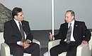 President Putin with President Boris Trajkovski of Macedonia.