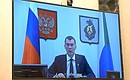 Acting Governor of Khabarovsk Territory Mikhail Degtyaryov (via videoconference).