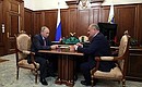 Meeting with Communist Party leader Gennady Zyuganov.