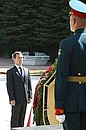 Церемония возложения венка в мемориальном комплексе «Памяти павших в Великой Отечественной войне».