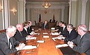 Ново-Огарево. Встреча с полномочными представителями Президента в федеральных округах