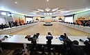 На пленарном заседании XV Форума межрегионального сотрудничества России и Казахстана.