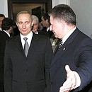 President Putin with Polish Senate Speaker Longin Pastusiak.