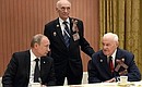 Vladimir Putin met with Russian veterans of WWII.