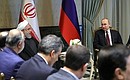 Беседа с Президентом Ирана Хасаном Рухани.