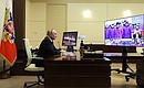 Vladimir Putin took part, via videoconference, in an event marking Gazprom's 30th anniversary.