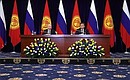 Заявления для прессы по итогам российско-киргизских переговоров