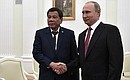 Meeting with Philippine President Rodrigo Duterte.