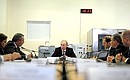 Совещание по вопросу «О результатах деятельности и перспективах Государственной корпорации «Ростехнологии».