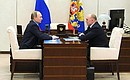 Meeting with Governor of Chelyabinsk Region Boris Dubrovsky.