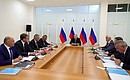 Meeting on infrastructure development for Vostochny Space Launch Centre and future rocket complexes.