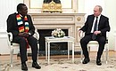 With President of the Republic of Zimbabwe Emmerson Mnangagwa.