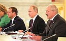 На заседании Высшего Государственного Совета Союзного государства России и Белоруссии.