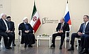 На встрече с Президентом Ирана Хасаном Рухани.
