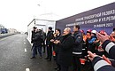 Открытие транспортной развязки на пересечении автомобильной дороги М10 «Россия» и улицы Репина в Химках.