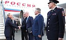 Vladimir Putin arrived in Ulyanovsk region.
