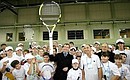 В Казанской академии тенниса.