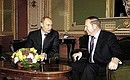 With Ukrainian President Leonid Kuchma.