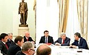 Встреча с руководством фракций Государственной Думы.