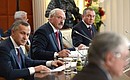 President of Belarus Alexander Lukashenko at a meeting of the Supreme Eurasian Economic Council.