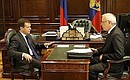С Президентом Республики Адыгея Асланчерием Тхакушиновым.