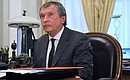 Президент, председатель правления компании «Роснефть» Игорь Сечин.