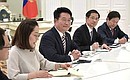 Встреча со спецпосланником Президента Республики Корея Сон Ён Гилем.