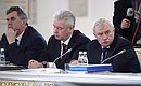 Yaroslavl Region Governor Sergei Yastrebov, Moscow Mayor Sergei Sobyanin and St Petersburg Governor Georgy Poltavchenko (left to right) at State Council meeting on improving the general education system.