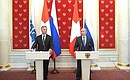 Press statements and replies to journalists’ questions. With President of Switzerland and OSCE Chairperson-in-Office Didier Burkhalter.