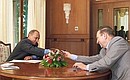 President Putin with Ukrainian President Leonid Kuchma.