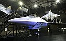 International Aviation and Space Salon MAKS-2021. Sukhoi single-engine light tactical fighter.