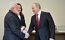 Vladimir Putin met with Prime Minister of India Narendra Modi on the sidelines of the St Petersburg International Economic Forum.