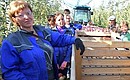 Работники сельскохозяйственного предприятия «Рассвет».