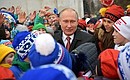 Владимир Путин встретился с детьми, приехавшими на Общероссийскую новогоднюю ёлку в Кремль.