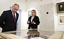 С Министром культуры Ольгой Любимовой во время посещения музейного центра «Московский дом Достоевского».