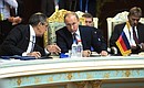 At a meeting of the Collective Security Treaty Organisation Collective Security Council in expanded format. With Foreign Minister Sergei Lavrov.