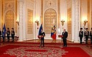 Выступление на церемонии вручения Знамени ФСО России.