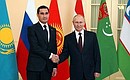 With President of Turkmenistan Serdar Berdimuhamedov before the informal meeting of the CIS heads of state. Photo: Alexei Danichev, RIA Novosti