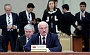 Президент Белоруссии Александр Лукашенко на заседании Высшего Евразийского экономического совета.