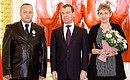 Valery and Nadezhda Izin receiving the Order of Parental Glory.