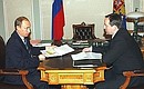 Встреча с главой Сбербанка Андреем Казьминым.