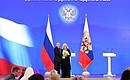 The ceremony for presenting Russian Federation state decorations. Head of the To Children With Love charity Debbie Deegan (Ireland) receives the Order of Friendship.