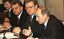 President Putin at a meeting of the State Council.