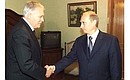 С Президентом Карачаево-Черкесии Владимиром Семеновым.