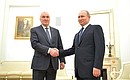 Встреча с Президентом Южной Осетии Леонидом Тибиловым.