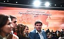 Перед началом большой пресс-конференции Владимира Путина. Фото РИА «Новости»