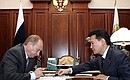 Встреча с Президентом Калмыкии Кирсаном Илюмжиновым.